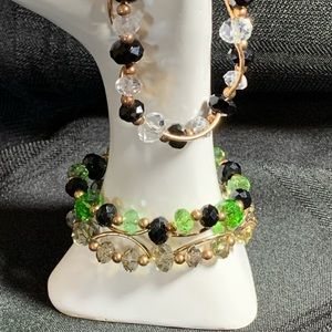 3 Handmade beaded bracelets